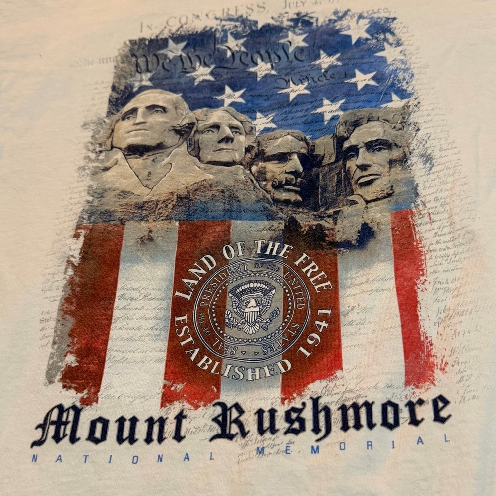 XL Mount Rushmore Souvenir Shirt Perfect Never Wore See Pics 4 Sizing Flawless!
